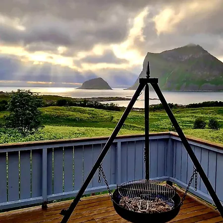 Ferienhaus Haukland Panorama Lofoten Leknes