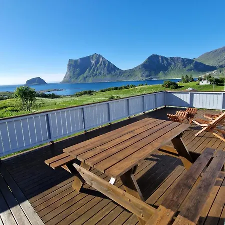 Ferienhaus Haukland Panorama Lofoten Leknes